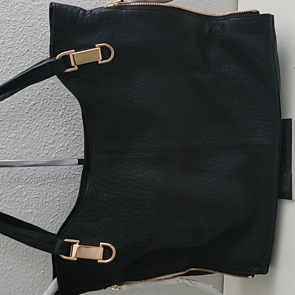 Vince Camuto Solid or Snake Embossed Leather Tote -Emely - Picture 6 of 14